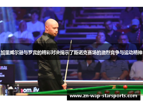加里威尔逊与罗宾的精彩对决揭示了斯诺克赛场的激烈竞争与运动精神 加里威尔逊与罗宾的精彩对决揭示了斯诺克赛场的激烈竞争与运动精神